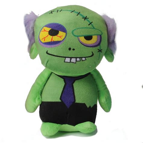 Us Toy Halloween Spooky Zombie With Tie 10 Plush Toy Green Black