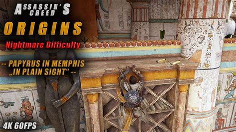 Assassin S Creed Origins Nightmare Difficulty Papyrus In Memphis
