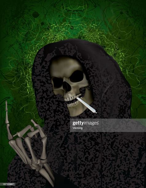 Grim Reaper Smoking Weed High Res Vector Graphic Getty Images
