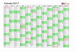 Kalender 2017 Vorlagen zum Ausdrucken (PDF - Excel - JPG)