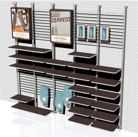 Retail Clothing Store Wall Standing Displays Shelving Units Boutique