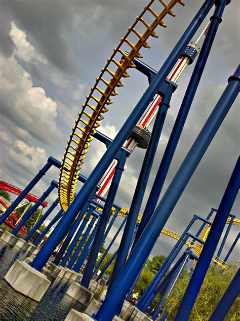 The park is western canada's largest. Roller Coaster At The Park Free Stock Photo - Public ...