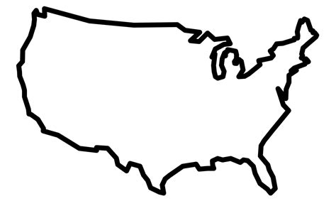 United States Outline Svg