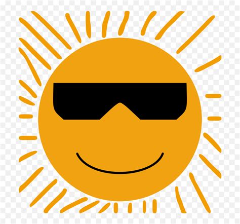 Openclipart Clipping Culture Om In Sun Black White Emojisun Emoji