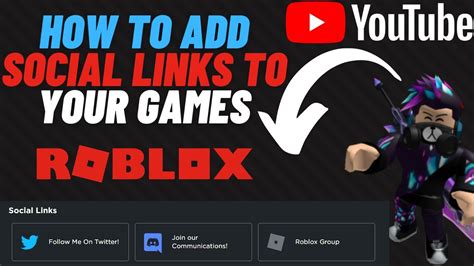How To Add Social Links To Your Roblox Game 2020 Youtube