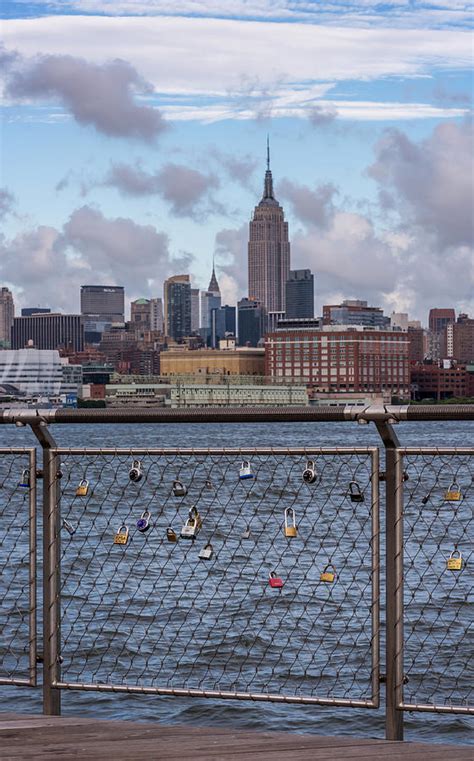 Love Locks Hoboken Nyc Skyline Photograph By Terry Deluco