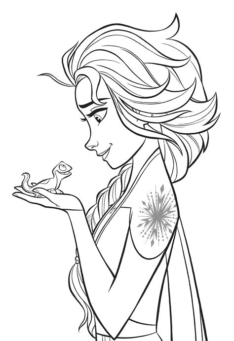New Frozen 2 Coloring Pages With Elsa