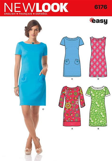 Misses Dress With Sleeve Variations Shift Dress Pattern Dress
