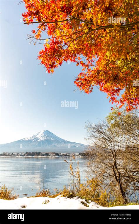 Mt Fuji In Autumn Stock Photo Alamy