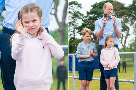 Princess Charlotte Steals The Show In £79 Pink Sweatshirt As She Waves With Brother George At