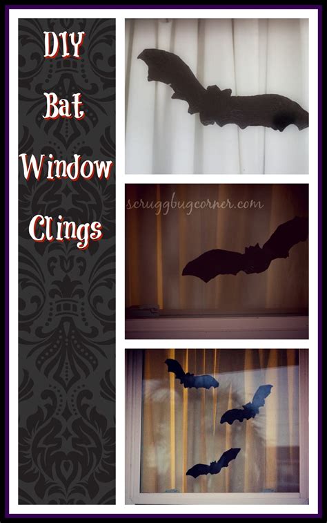 I can't wait to share all the details with you. DIY Halloween window clings: Bats - Gym Craft Laundry