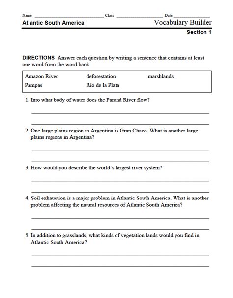 42 Physical Geography Of Latin America Worksheet Answers Worksheet