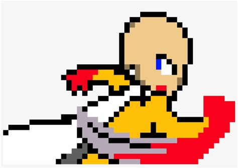 Download Saitama Pixel Art One Punch Man Hd Transparent Png