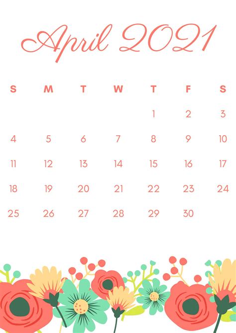 April 2021 Calendar Wallpaper Insearchofcanaan