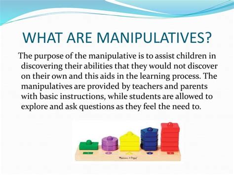 Manipulatives Ppt