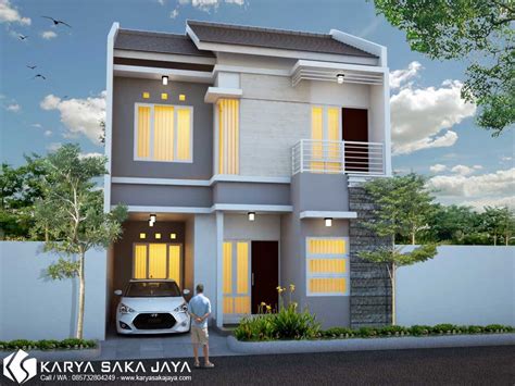 Desain rumah minimalis 2 lantai sederhana. Desain Rumah 2 Lantai 7×7,5 | KARYA SAKA JAYA - CALL/WA ...
