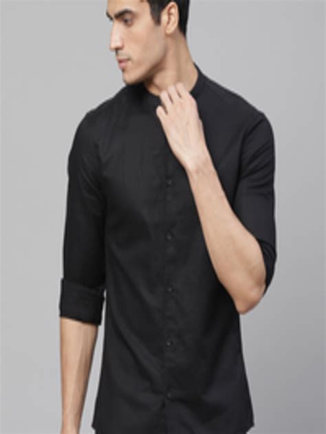 Buy Marks And Spencer Men Black Slim Fit Solid Casual Shirt Shirts For