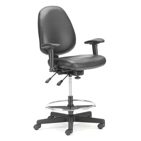 Lab chairs are offered in polyurethane, fabric, vinyl, aluminum, steel, plywood, and plastic. ErgoTask Stool with Adjustable Arms - MarketLab, Inc.