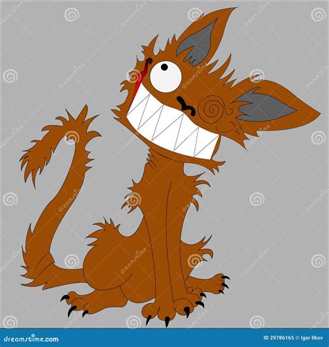 Crazy Cat Stock Vector Illustration Of Brown Isolated 29786165