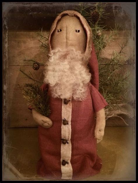 Primitive Santa Stump Doll Primitive Christmas Patterns Primitive