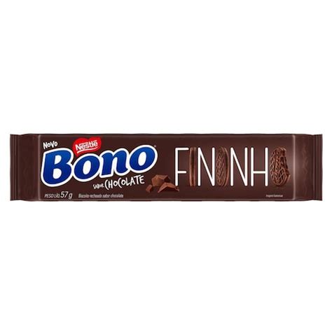 Biscoito Nestlé Bono Recheado Fininho Chocolate Casas Bahia
