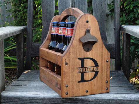 So i called up my dad, the master woodworker and started laying out plans to make these boxes in bulk. Wooden Beer Tote Personalized Beer Tote by RusticCreekWoodProd, $64.95 | Beer wood, Beer tote ...