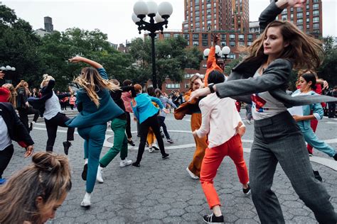 A Hillary Clintoninspired Flash Mob Dance Party Takes Manhattan Vogue