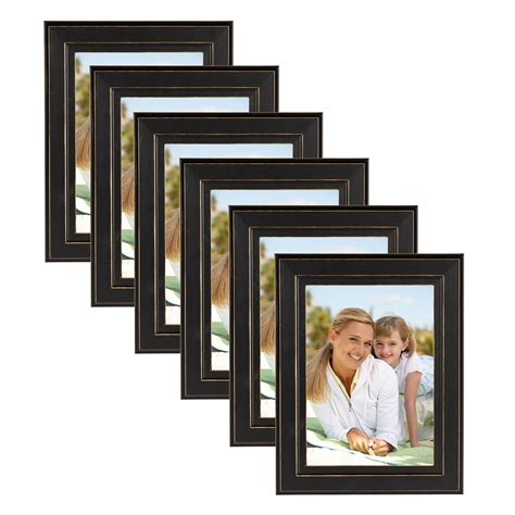 Designovation Kieva Solid Wood Picture Frame For Tabletop Display And