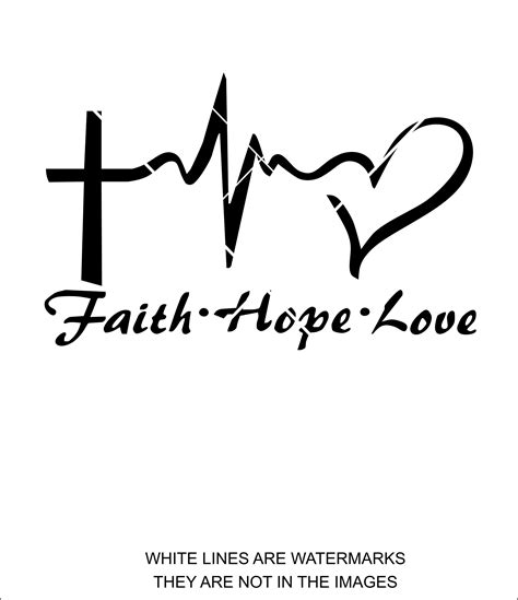 Glaube Hoffnung Liebe Liebe Glaube Hoffnung Herz Kreuz Jesus Etsy