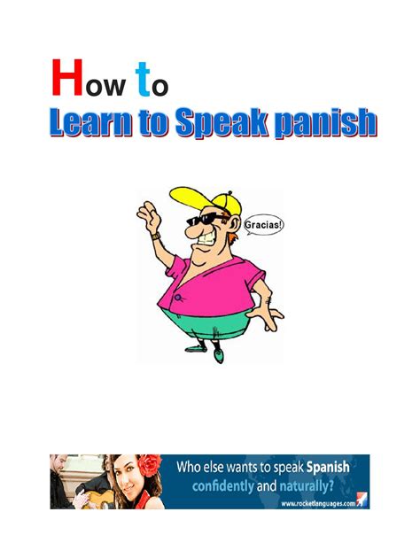 How To Learn To Speak Spanish By Jane Issuu