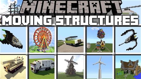 Minecraft Moving Live Structures Mod Build Instant Structures That