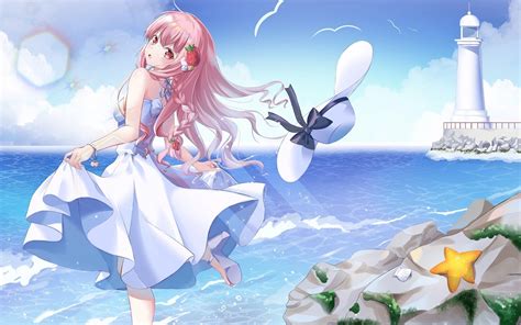 Anime Summer Beach Wallpapers Top Free Anime Summer Beach Backgrounds