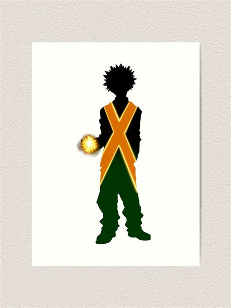 Katsuki Bakugou Silhouette Art Print By Em N Ay Redbubble