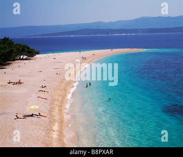 Zlatni Rat Strand In Der N He Von Bol Insel Brac Kroatien Stockfotografie Alamy