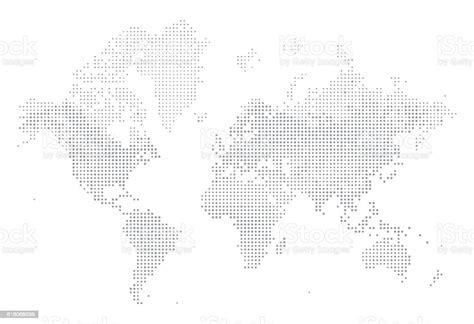 World Map Of Dots Stock Illustration - Download Image Now - iStock