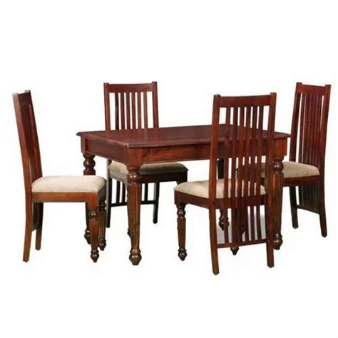 Wood Natural Wooden Dining Set Four Seated For Home At Rs 28000piece