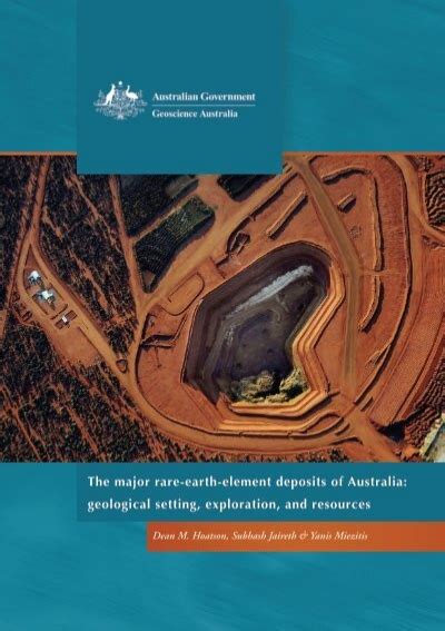 The Major Rare Earth Element Deposits Of Australia Geological