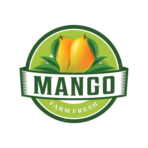 premium vector mango farm fresh logo template