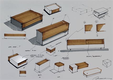 Trade Eguipment For Retail On Behance Furniture Design Sketches