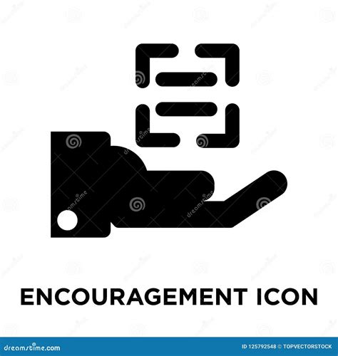 Encouragement Icon Vector Isolated On White Background Logo Con Stock