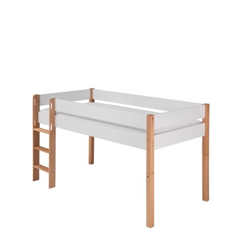 Sie sparen 19% (114,50 eur) versandkostenfrei in deutschland. Infanscolor halbhohes Bett in Buche/ weiß, 90 x 200 cm ...