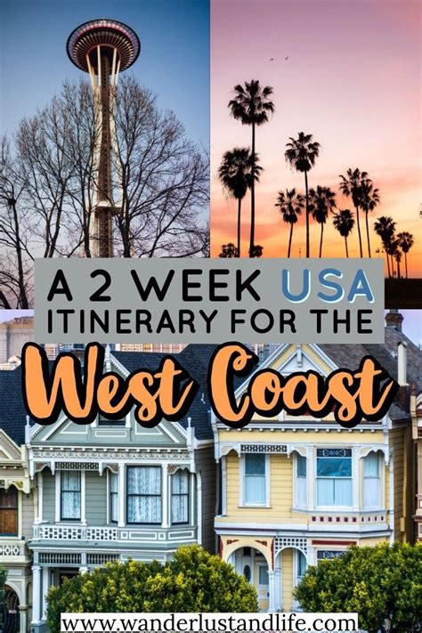 A 2 Week West Coast Usa Itinerary With Map Everything You Need To