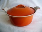 Vintage Le Creuset Flame Coloured Oval by The1957RetroStore