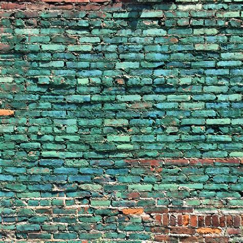 The Most Beautiful And Rustic Teal Distressed Brick Wall Freer Gallery