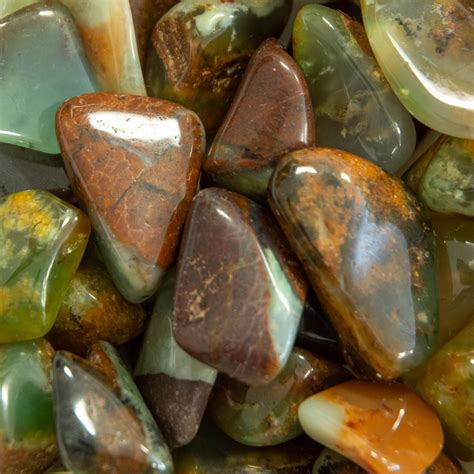 Chrysoprase Tumbled Stones 34 Brazil Garys Gem Garden