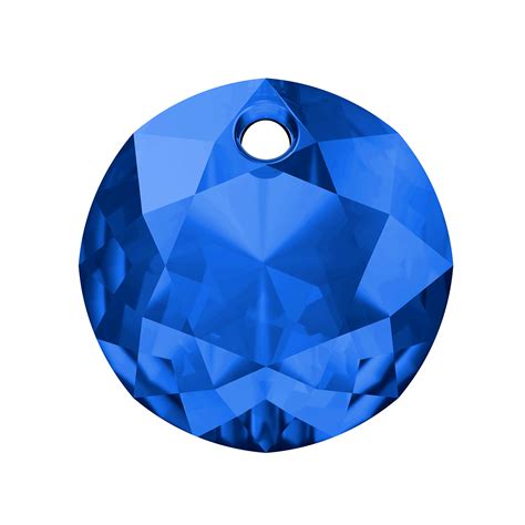 Swarovski Classic Cut 6430 Pendant 14mm Sapphire 1 Pc