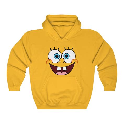 Spongebob Hoodie Sweatshirt Etsy
