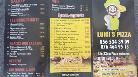 Luigis Pizza Pizzeria In Leuggern
