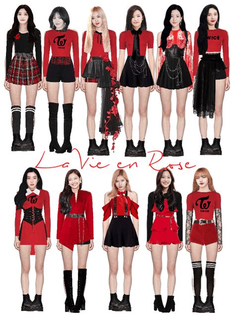 La Vie En Rose Stage Fake Kpop Group Outfit Ideas In Kpop
