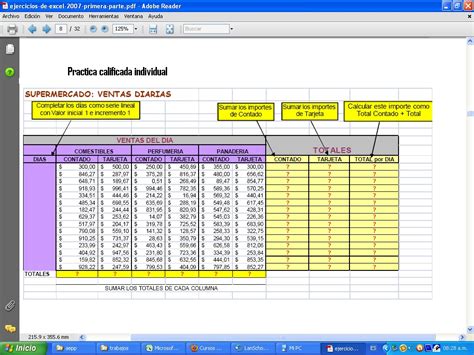 Computacion Primaria Excel 2007 Practica Calificada